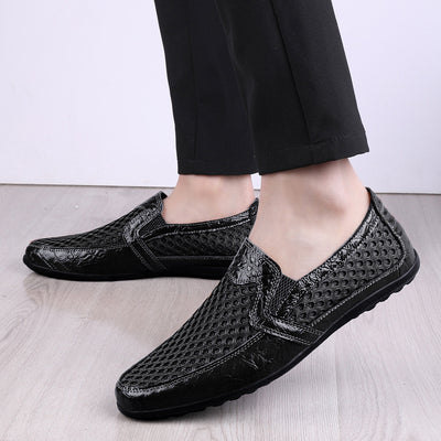 Sandalias Sneakers de Cuero Genuino para Hombre – Comodidad de Verano - Image 4