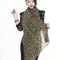 Pañuelo Largo de Moda Coreana en Chifón con Estampado de Leopardo