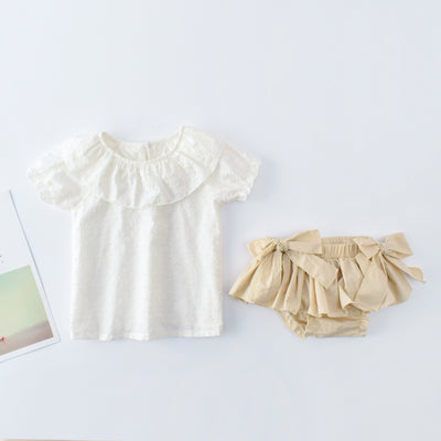 Conjunto de Dos Piezas para Niña con Mangas Abullonadas - Image 9
