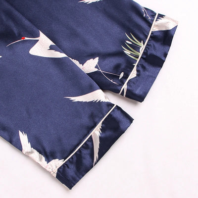 Pijamas de Seda para Parejas - Manga Larga Fresca y Cómoda - Image 52