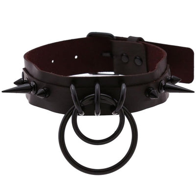 Collar Choker Punk con Remaches y Hebilla - Unisex Negro - Image 19