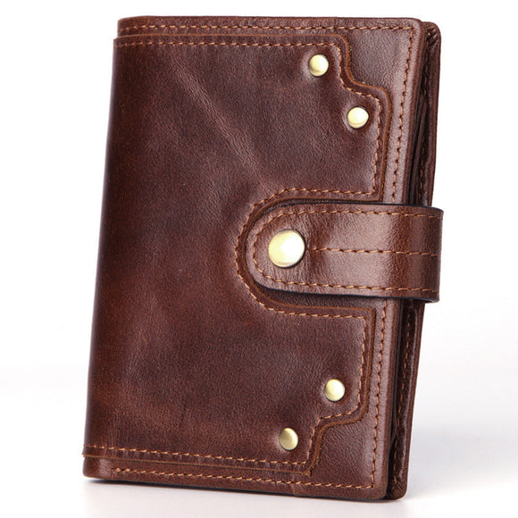 Billetera de Cuero Gamuza Premium para Hombre