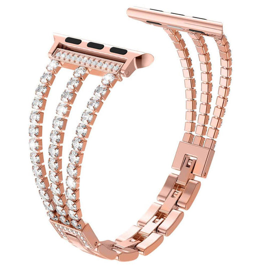 Correa de Diamantes para Apple Watch - Diseño Elegante en Colores Sólidos