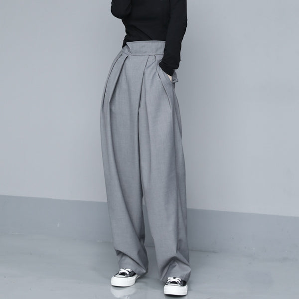 Pantalones Drapeados con Velcro