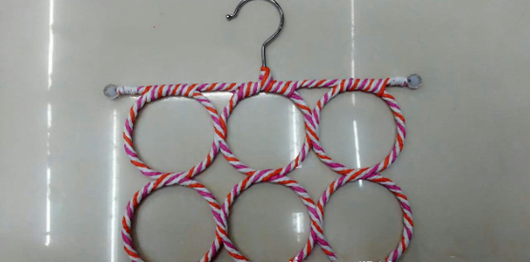 Perchero Plegable de Cuerda Tejida - Organizador de Ropa Versátil - Image 8