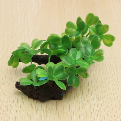 Planta Decorativa Artificial de Pasto y Madera - Image 2
