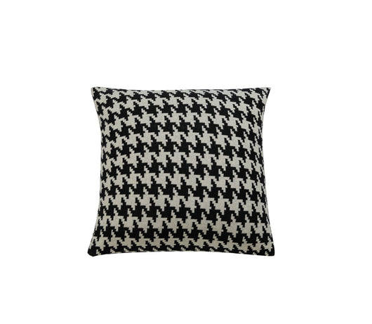 Funda de Cojín Houndstooth Nórdico Blanco y Negro Angsge - Image 6