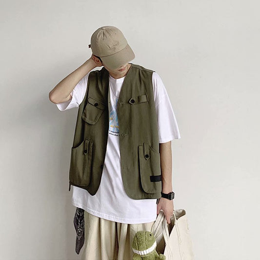 Chaleco Overol Holgado Trendy para Hombre