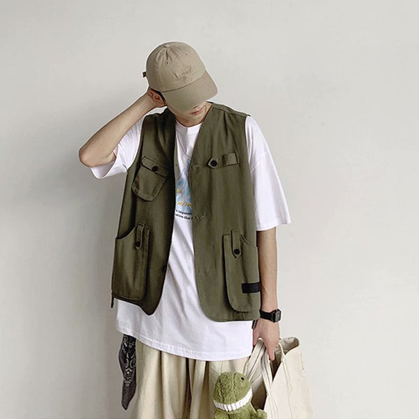 Chaleco Overol Holgado Trendy para Hombre