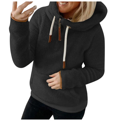 Chaqueta Plush con Capucha y Bolsillos para Mujer - Image 12