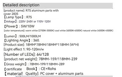 Proyector LED Aluminio con Cubierta - Luz Horizontal Enchufable - Image 10