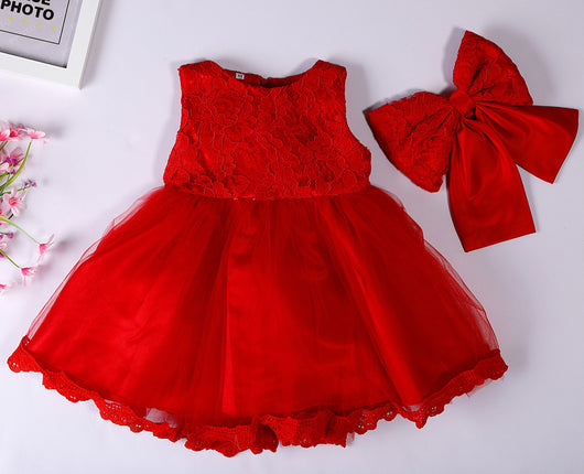 Vestido de Gasa Elegante para Bebé - Diseño Arco 0-2 Años - Image 6