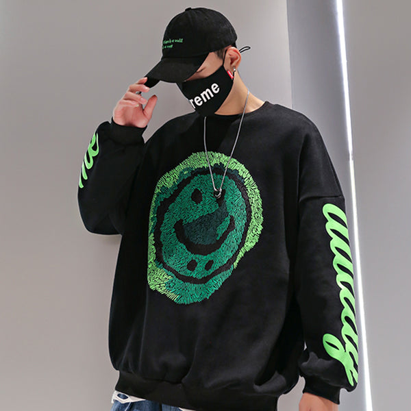 Sudadera Cuello Redondo Estampada