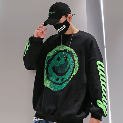 Sudadera Cuello Redondo Estampada