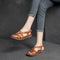 Sandalias Retro con Hebilla Elegantes para Mujer