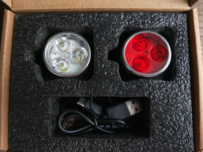 Conjunto de Luces de Advertencia y Calaveras para Bicicleta - Image 10