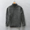 Abrigo Camisero de Lana Cuadros Houndstooth Hombros Caídos para Hombre