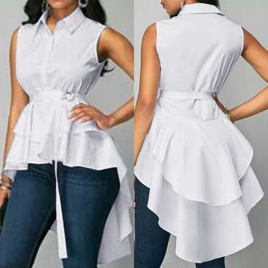 Camisa con Bajo Irregular