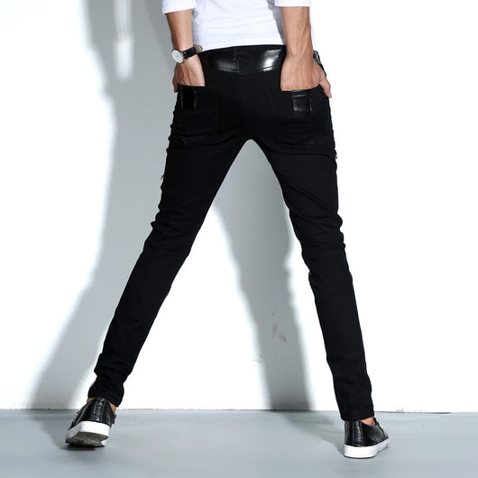 Pantalones de Cuero PU Ajustados Estilo Motociclista - Image 2