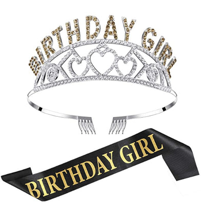 Corona Diamante Brillante para Fiesta de Cumpleaños - Set de Diadema Decorativa para Prom - Image 3