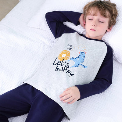 Pijama Infantil de Algodón Puro Manga Larga Primavera Otoño - Image 12