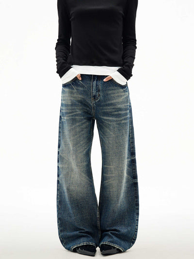 Pantalones Jeans Rectos Anchos para Hombre - Primavera y Otoño - Image 12