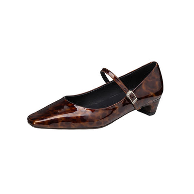 Zapatos Mujer Punta Cuadrada con Tacón de 3cm - Image 5