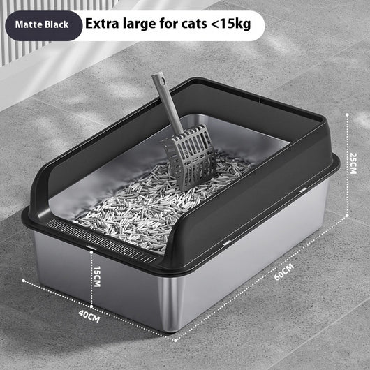 Arenero de Acero Inoxidable para Gatos - Image 12