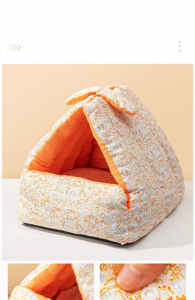 Nido Triangular para Mascotas - Cama Semiencerrada Reversible Todo Clima - Image 16