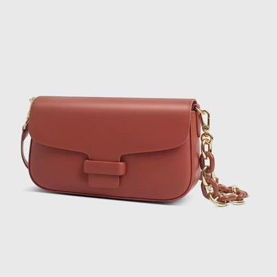 Bolso de Cuero Genuino con Cadena - Versátil y Elegante - Image 7