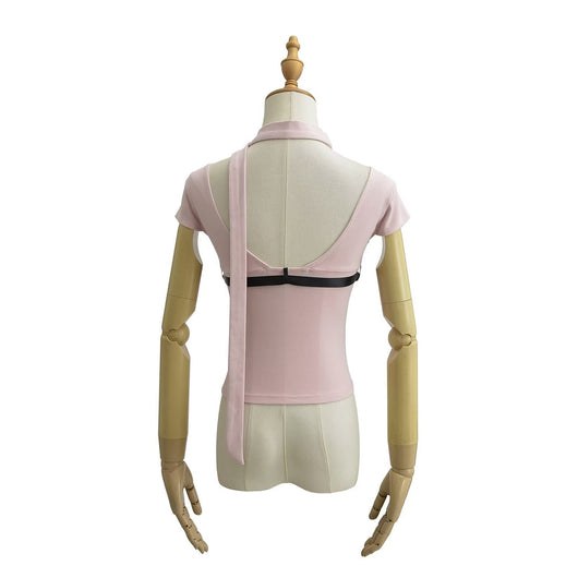Playera Ajustada Cuello V con Cordones - Diseño Sensual y Moderno - Image 3