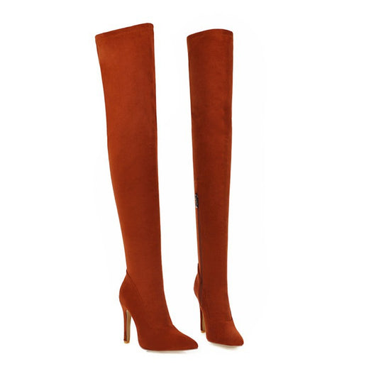 Botas Altas Vintage con Tacón Fino y Punta Aguda - Image 16