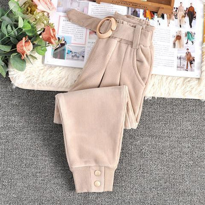 Pantalones de Pana para Niña con Forro Afelpado para Otoño e Invierno - Image 8
