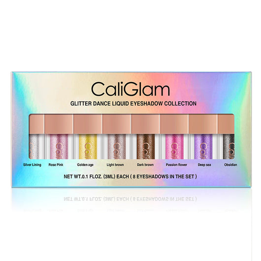Set de 8 Sombras Líquidas Perladas Multicolor con Brillo para Ojos - Image 5
