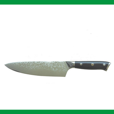 Cuchillo de Chef Damasco 8 Pulgadas - Diseño Patrón Roto con Mango Ergonómico - Image 4