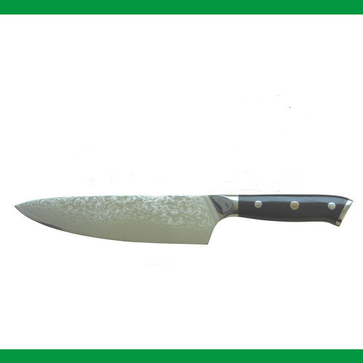 Cuchillo de Chef Damasco 8 Pulgadas - Diseño Patrón Roto con Mango Ergonómico - Image 4