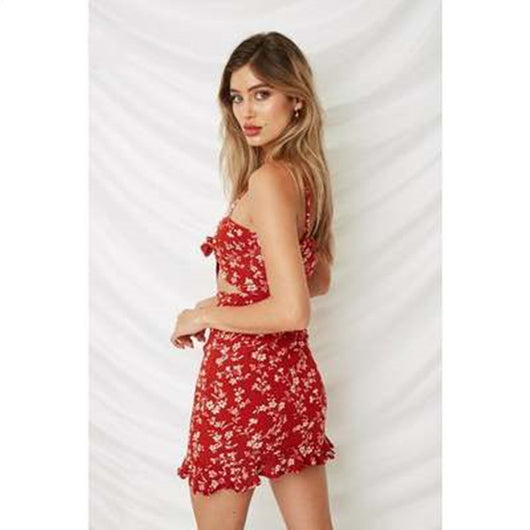 Vestido Casual de Mariposas con Rayas y Cintura Alta para Mujer - Image 4