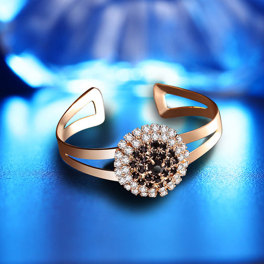 Conjunto de Joyería Floral de 4 Piezas: Anillo, Collar, Aretes y Pulsera - Image 7