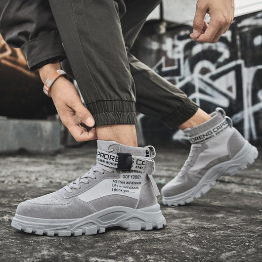 Botas Martin de caña alta con cordones - Sneakers versátiles - Image 2