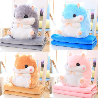 Almohada Manta Multifuncional Hámster - Cojín Térmico 2 en 1 para Auto y Hogar - Image 3
