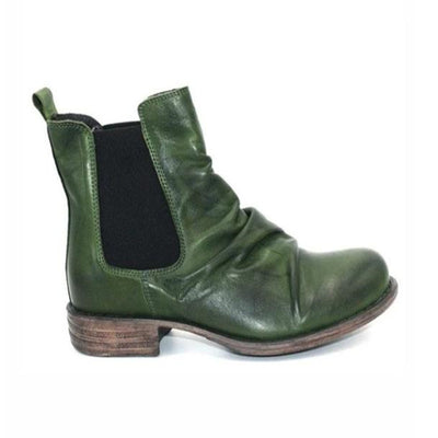 Botas Cortas Mujer Estilo Europeo Tacón Cuadrado - Talla Grande - Image 10