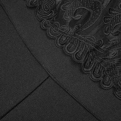Mono Ajustado de Encaje con Detalle Espina de Pez - Image 11