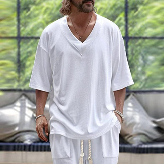 Conjunto de Pantalón y Sudadera V-neck con Cordón Ajustable - Image 11