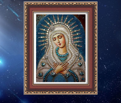Cuadro de Diamantes 5D Virgen María - Arte Religioso Cristiano - Image 2