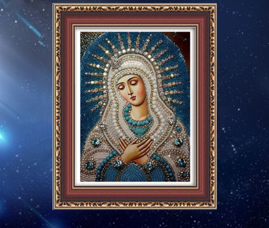 Cuadro de Diamantes 5D Virgen María - Arte Religioso Cristiano - Image 2