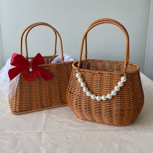 Canasta Tejida de Flores Hecha a Mano con Caja de Regalo - Image 16