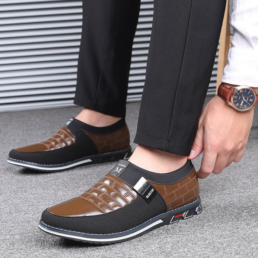 Zapatos de cuero casual transpirables para hombre - Image 4