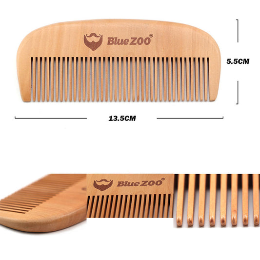 Peine de Madera con Acabado Negro Premium