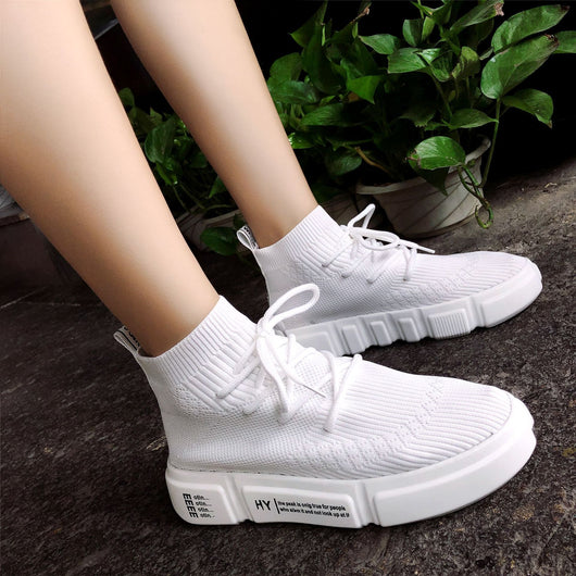 Zapatillas Altas Deportivas Harajuku - Calcetines Elásticos Versátiles Hip-hop - Image 2