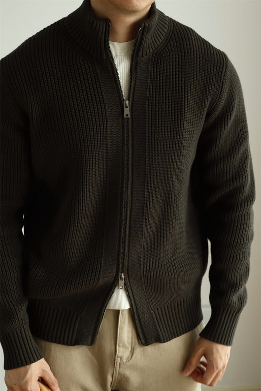 Chaqueta Pesada Doble Cierre Resistente al Pilling para Hombre - Image 11